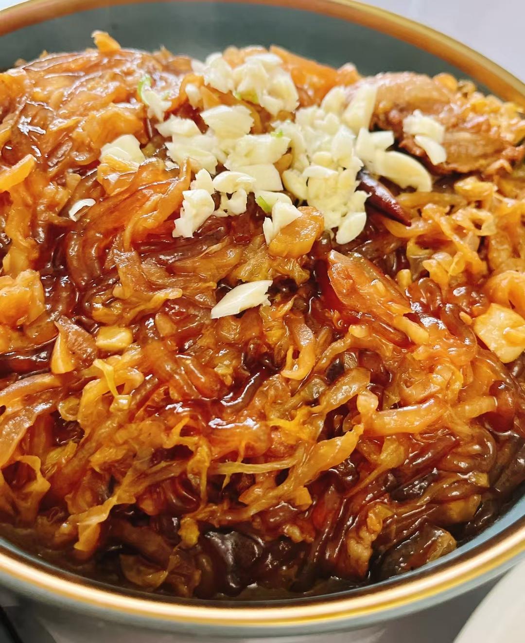 酸菜炒粉