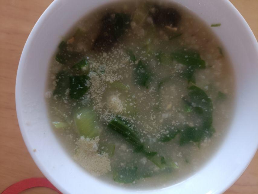 妈妈👩教我做的皮蛋瘦肉粥🥣简单快捷美味😋