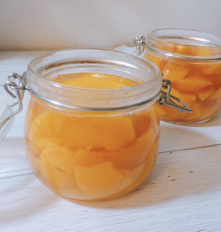 夏天专属的即食黄桃罐头的做法