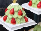 圣诞树草莓蛋糕 芋泥夹心 超详细教程 不用抹面 轻松搞定奶油蛋糕