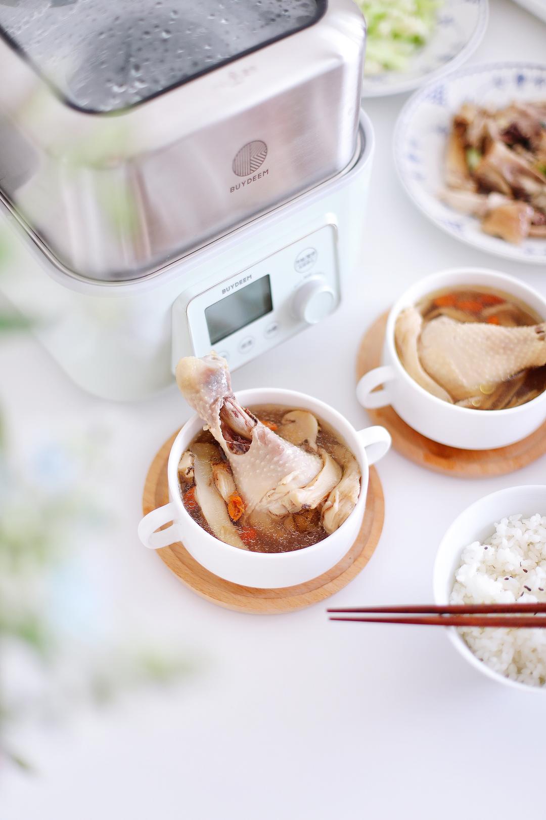 松茸炖鸡腿—【北鼎蒸炖锅食谱】的做法