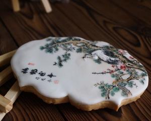 水墨画糖霜饼干（royal icing cookie & 中国画中西合璧的做法 步骤1