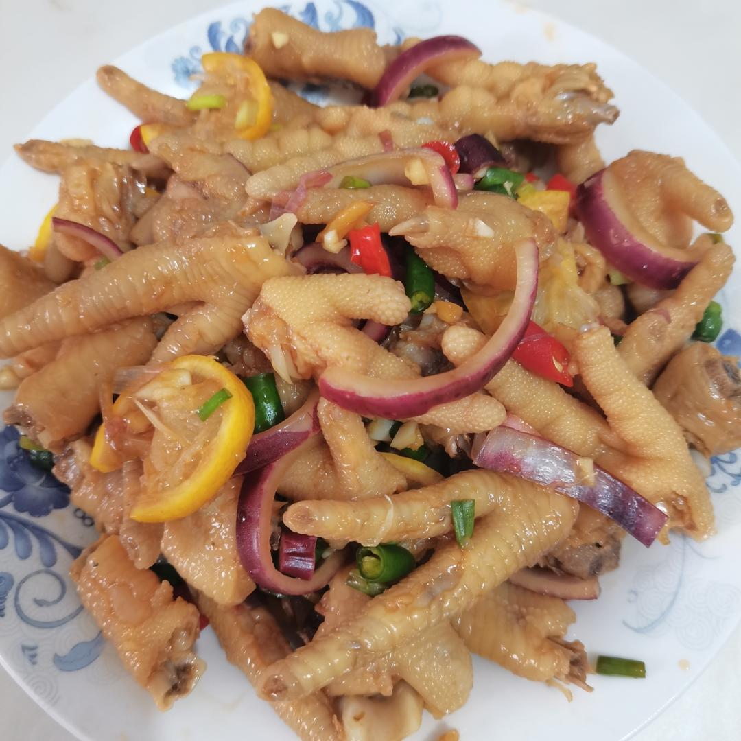 【柠檬酸辣鸡爪】自制超级无敌美味的网红鸡爪