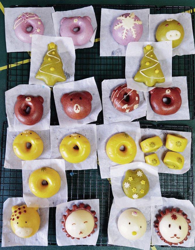 花样甜甜圈 卡通馒头