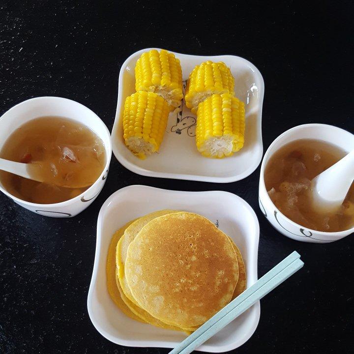 简道520做的香软玉米饼(玉米面饼)宝宝辅食/早餐饼