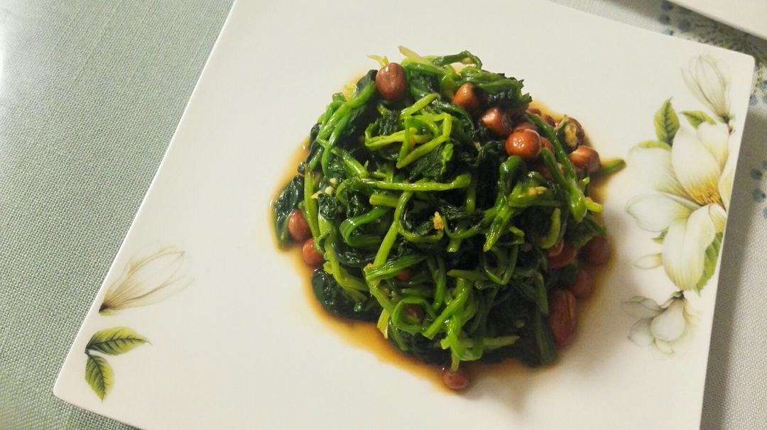 陈醋菠菜花生米