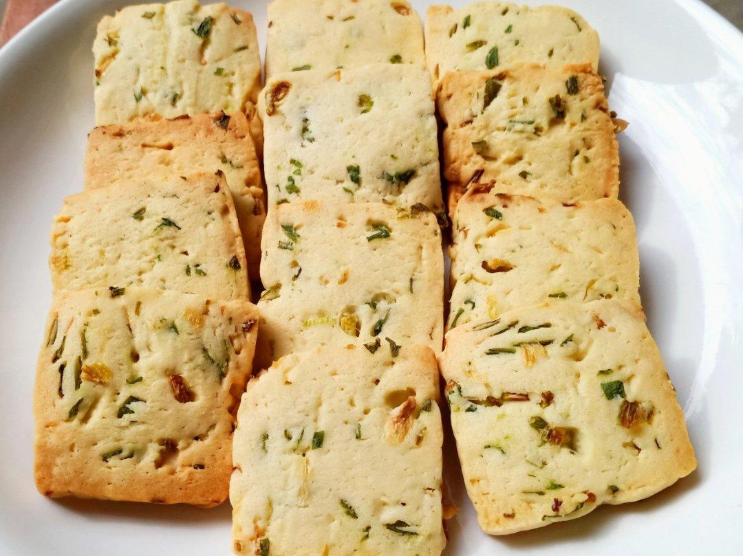 葱香浓郁的香葱曲奇，简单酥脆