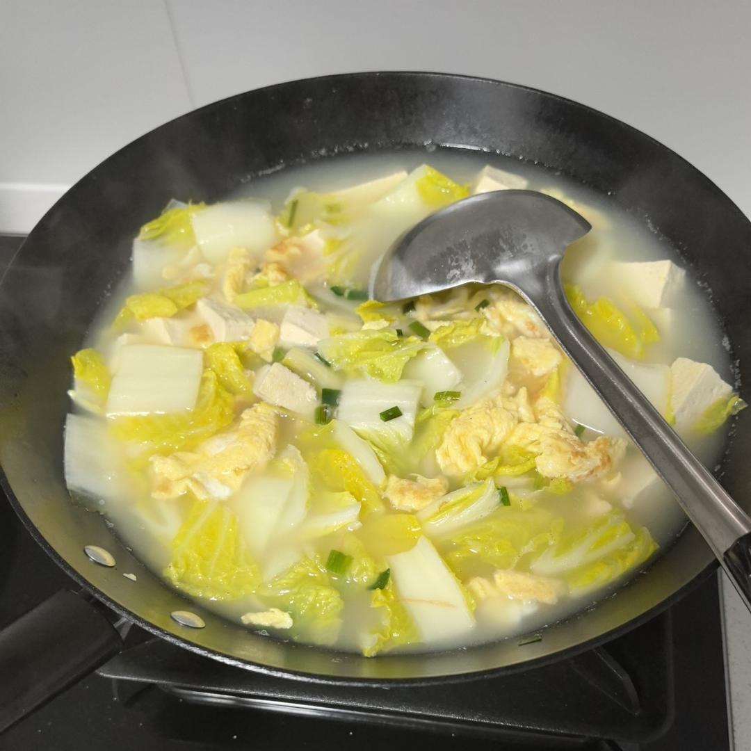 白菜豆腐汤