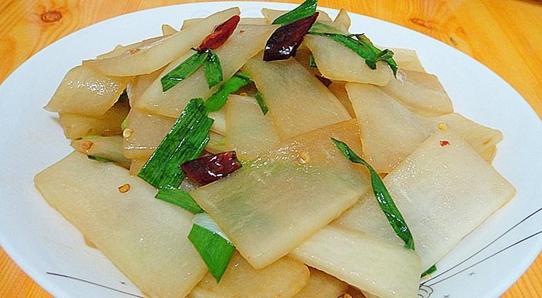 炒白萝卜的做法