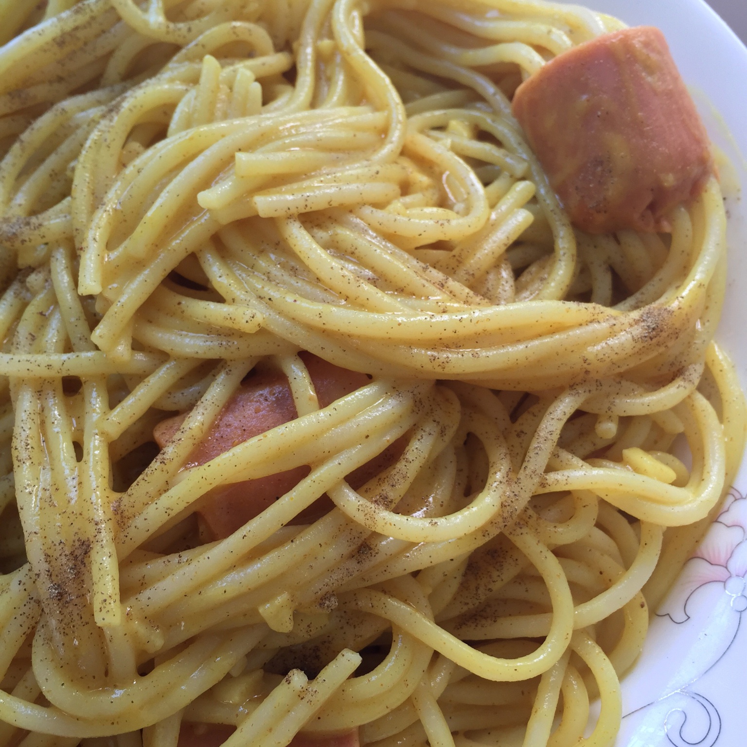 咖喱芝士穿肠意面