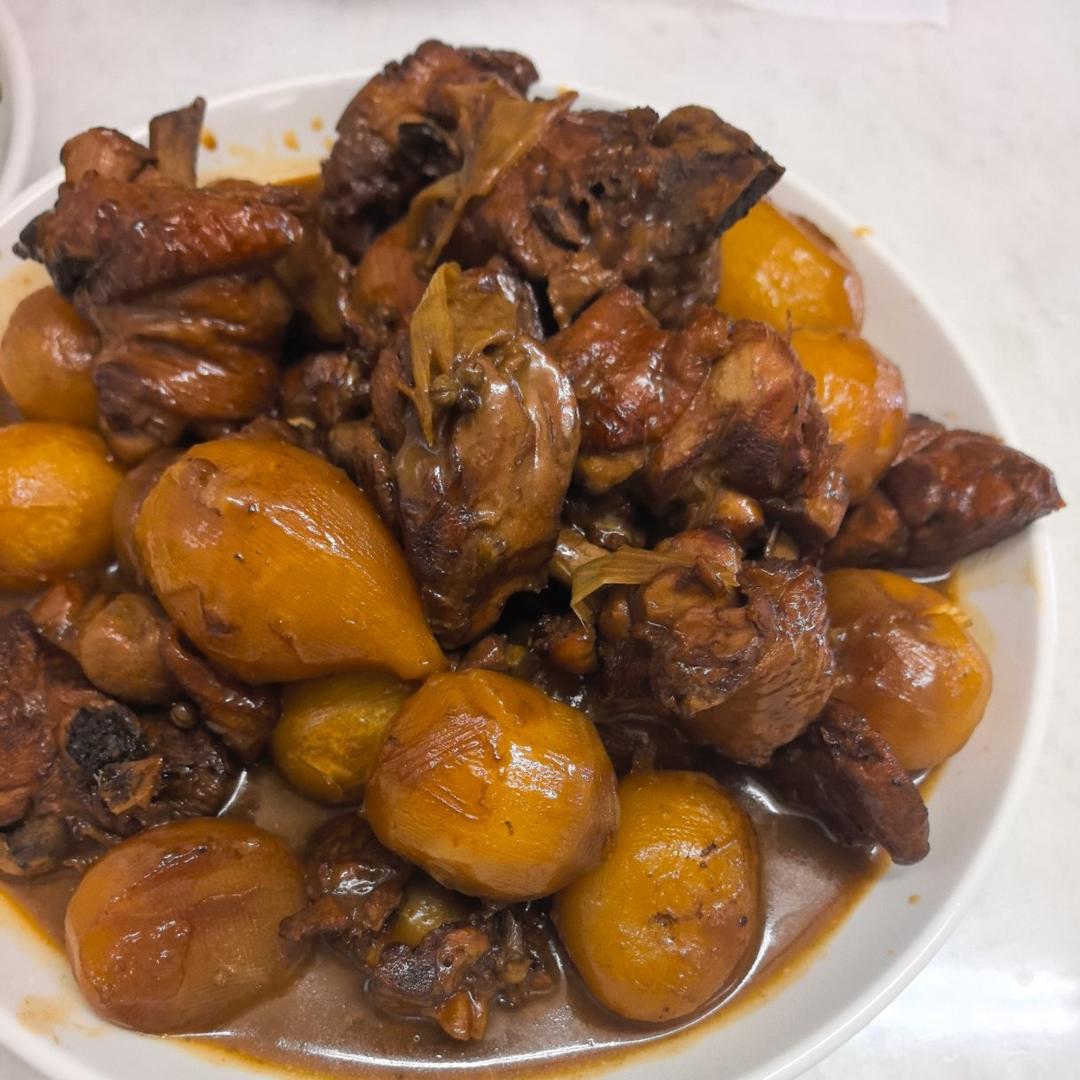 鸡腿炖土豆 上桌秒空盘 汤都喝干了！