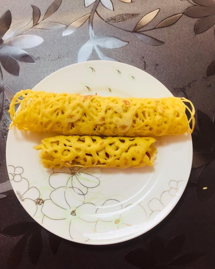 高颜值鸡蛋蕾丝网饼