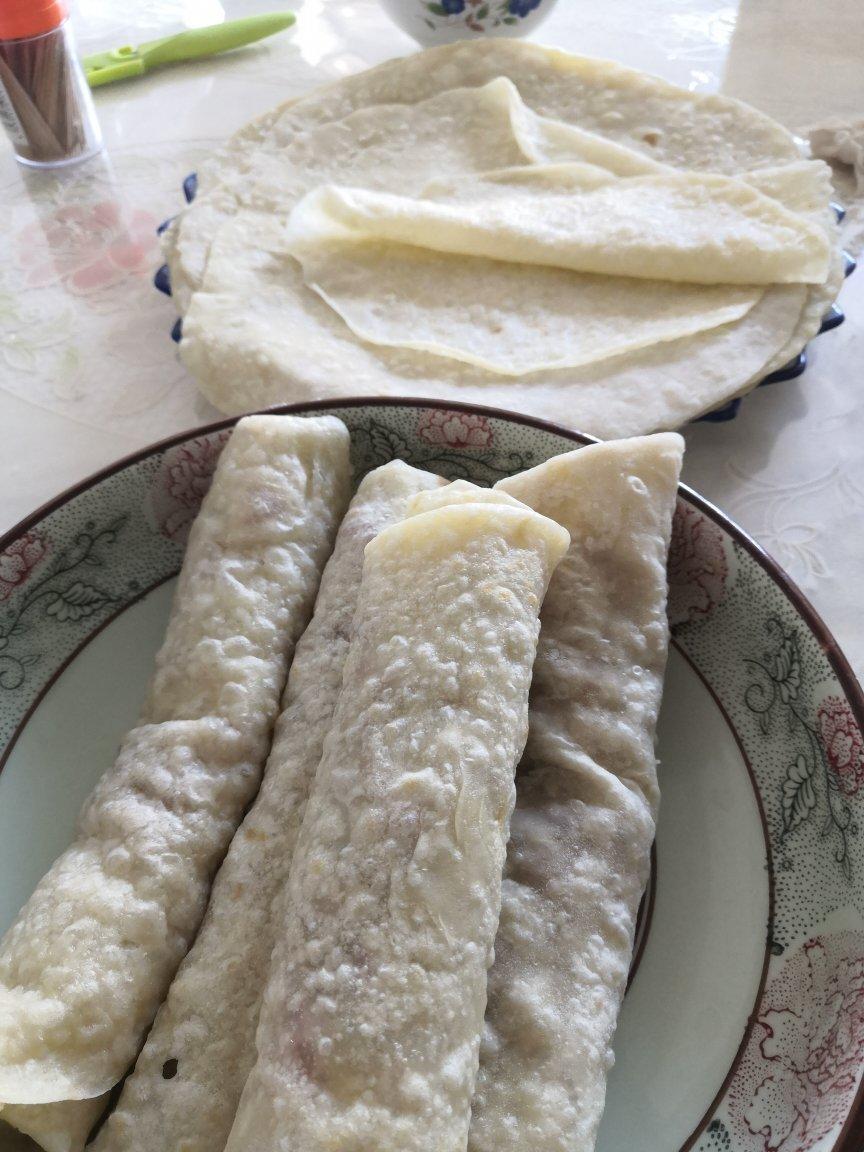 卷饼、春饼皮又薄又软还有韧劲的秘方