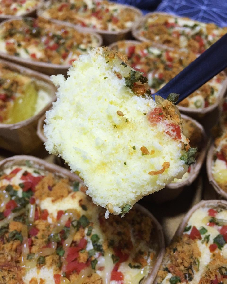 香葱肉松火腿蛋糕（不用水浴也可以超级嫩！）