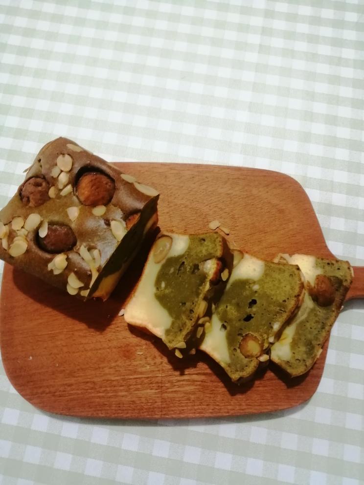 『低卡』抹茶栗子蛋糕｜简单快手！搅一搅就ok✔