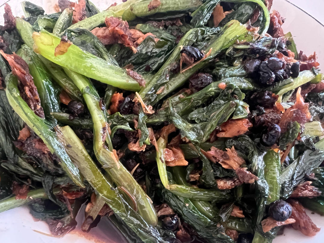 豆豉鲮鱼油麦菜