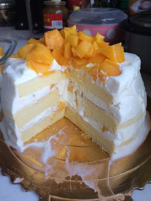 芒果奶油乳酪蛋糕的做法 步骤7