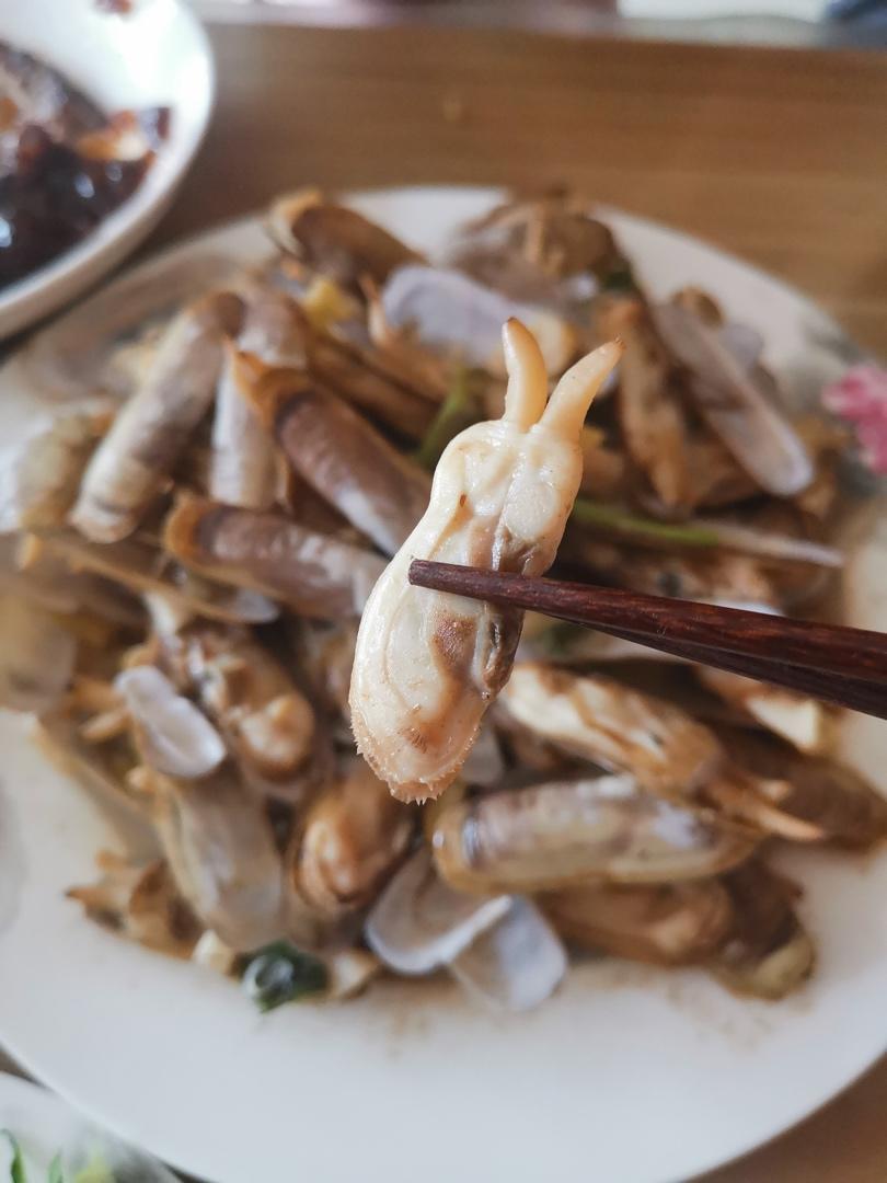 葱爆蛏子