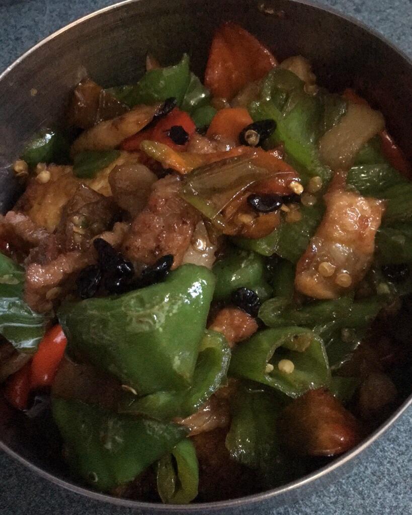 青椒炒五花肉
