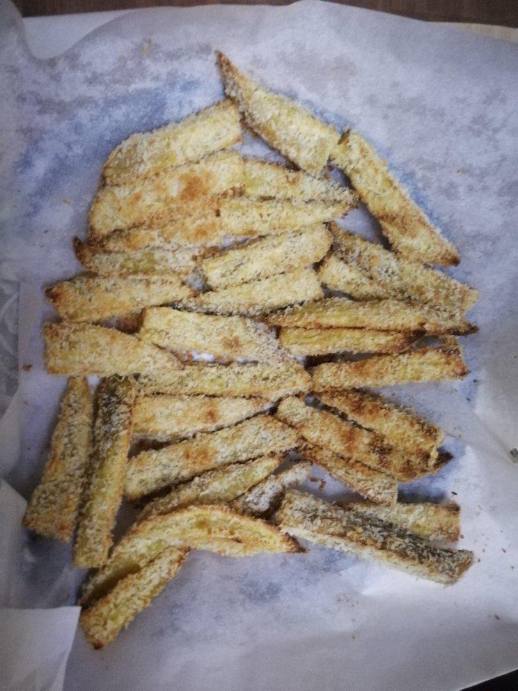 椰蓉烤红薯条（健康夜宵）