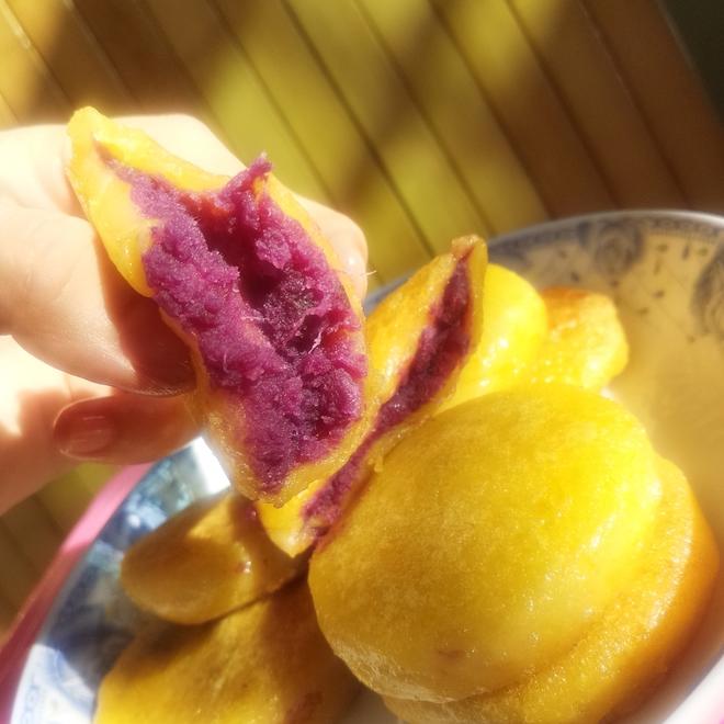 谁都会的紫薯南瓜饼的做法