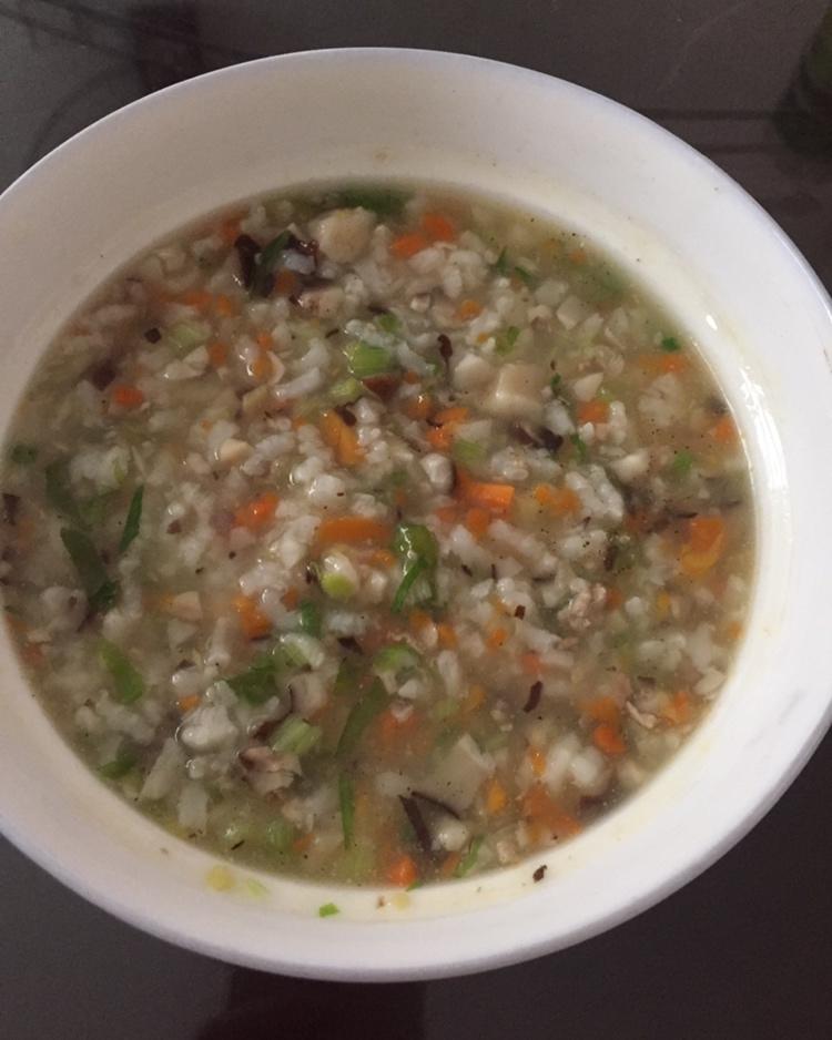 香菇芹菜瘦肉粥