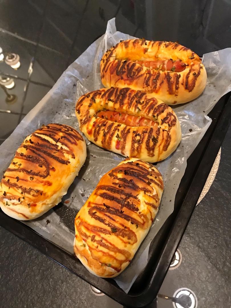 香葱肉松火腿玉米包