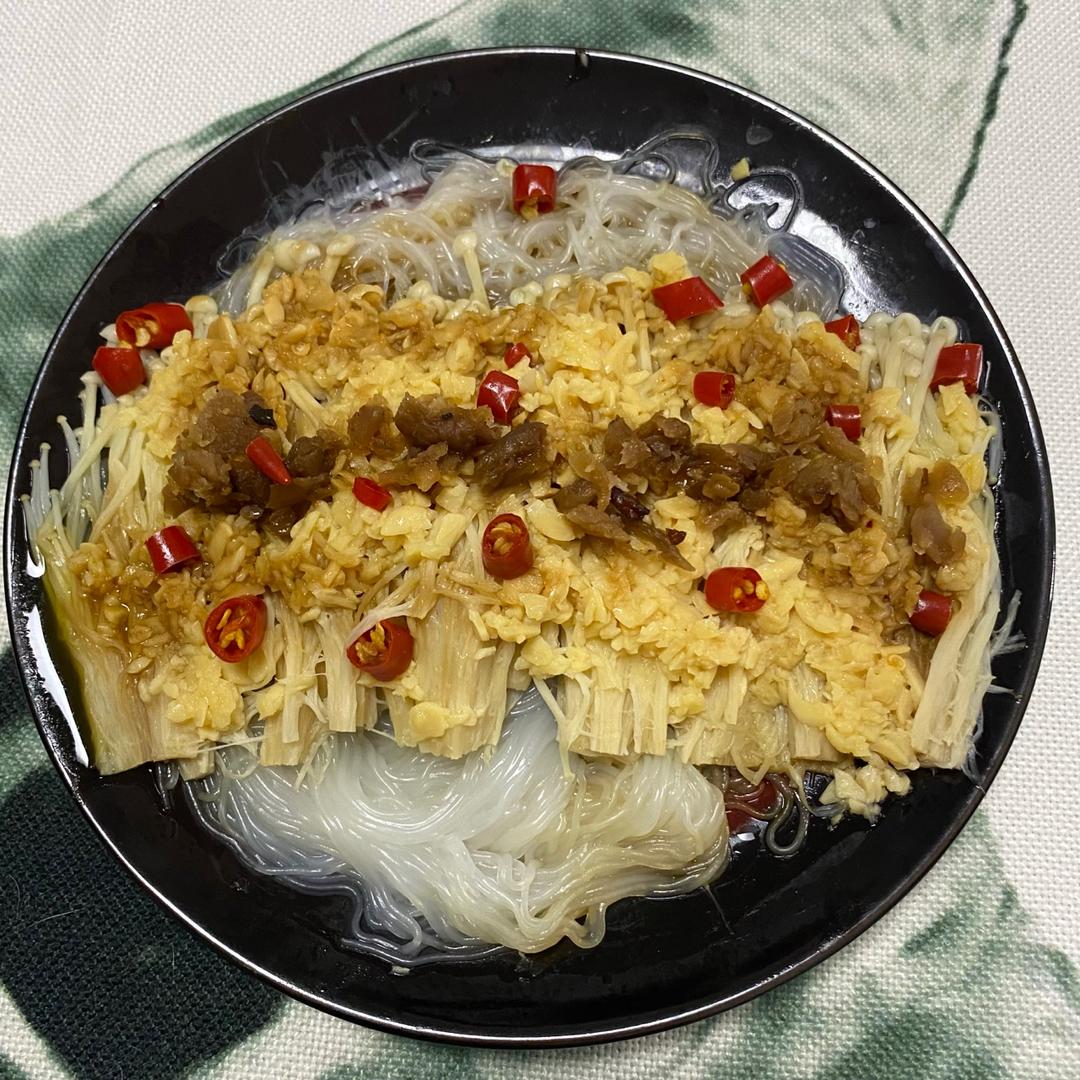 蒜蓉蒸金针菇