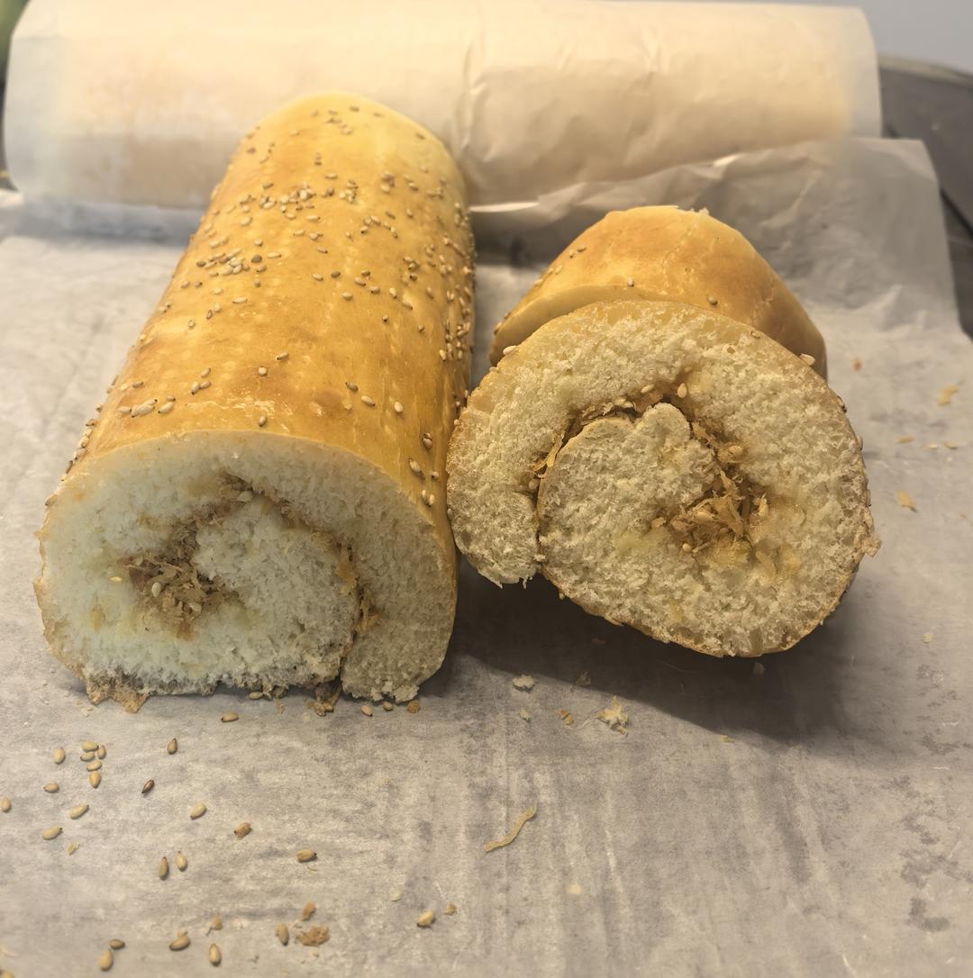 回忆的味道---肉松面包卷