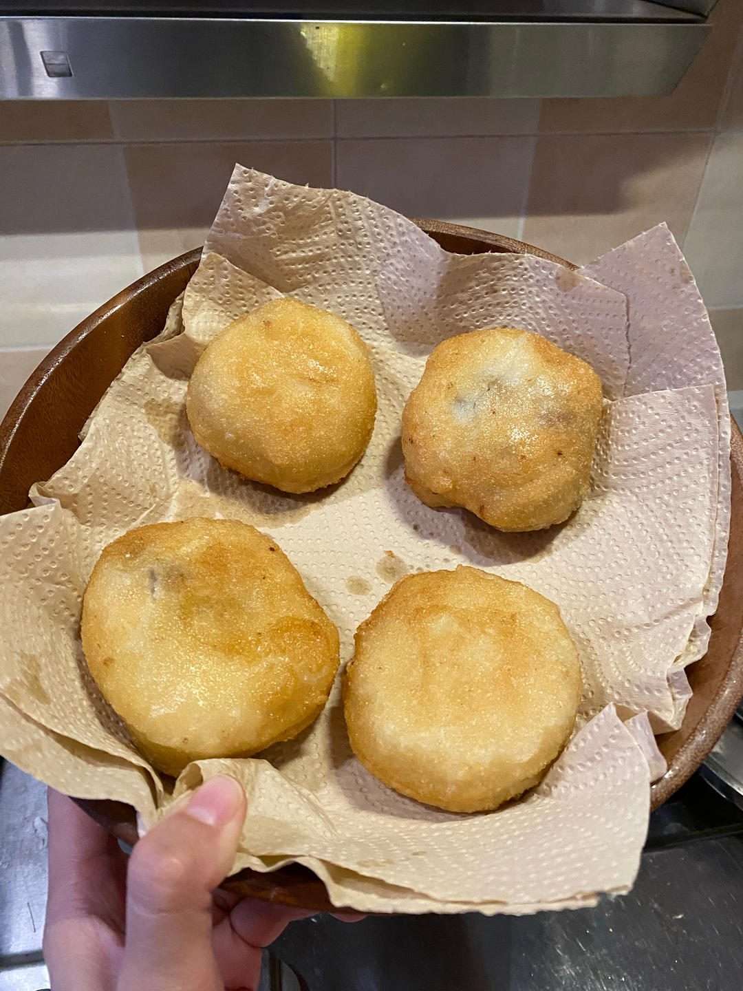 东北油炸糕（糯米粉豆沙馅儿）不翻车很简单