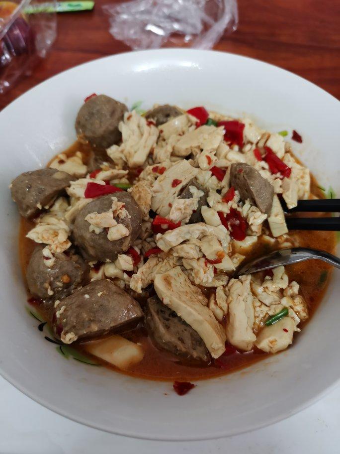 牛丸煎豆腐 鲜美入味啊！