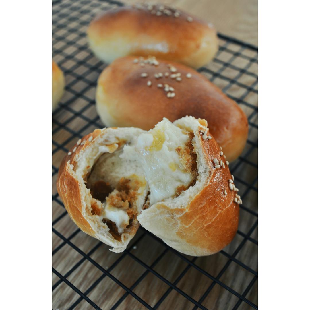 肉松沙拉酱面包（65度汤种）