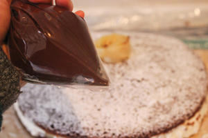 奶酪香梨夹心之榛子巧克力蛋糕--Torta ricotta e pere的做法 步骤40