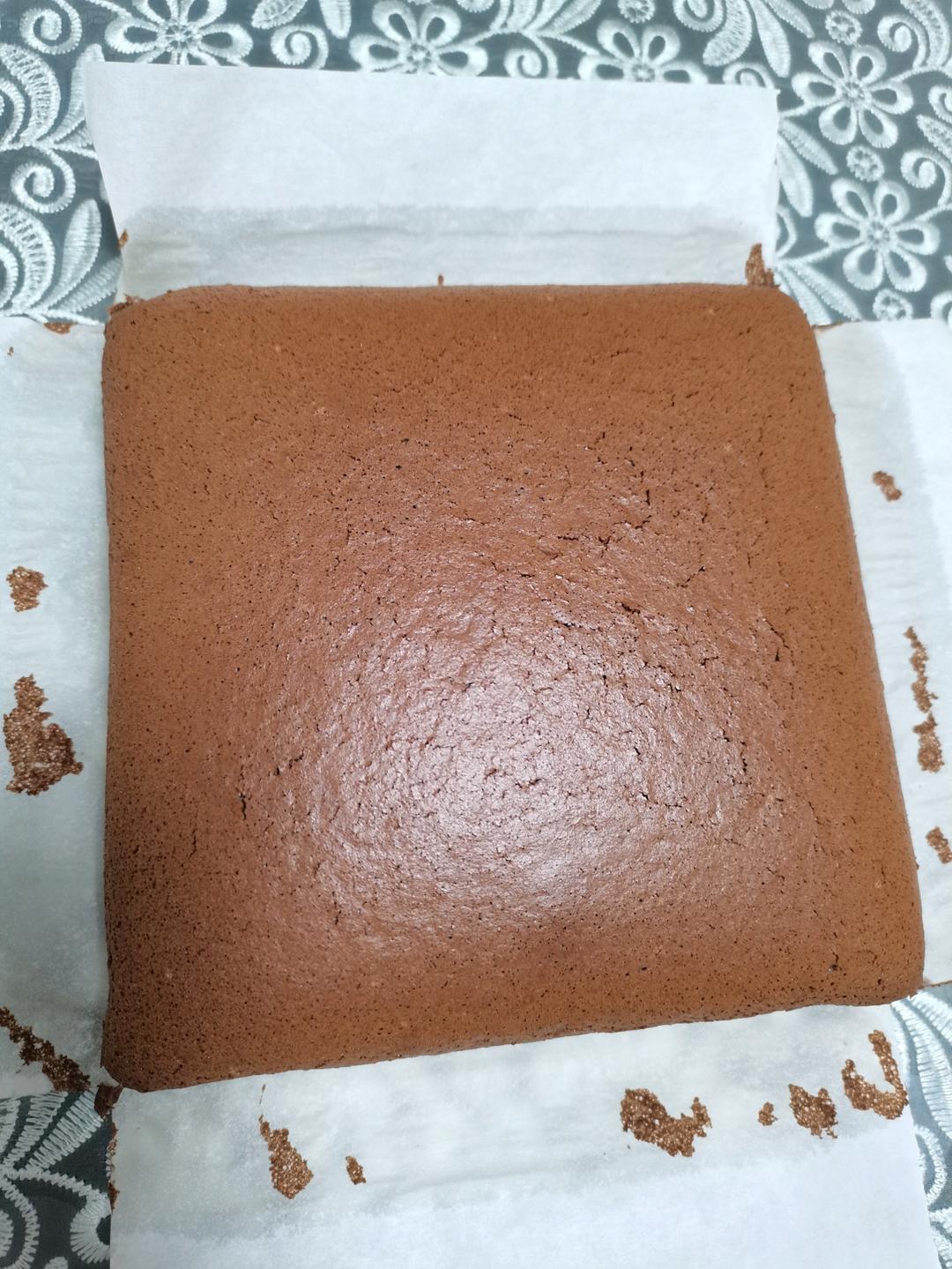 超细腻❗️巧克力可可古早蛋糕