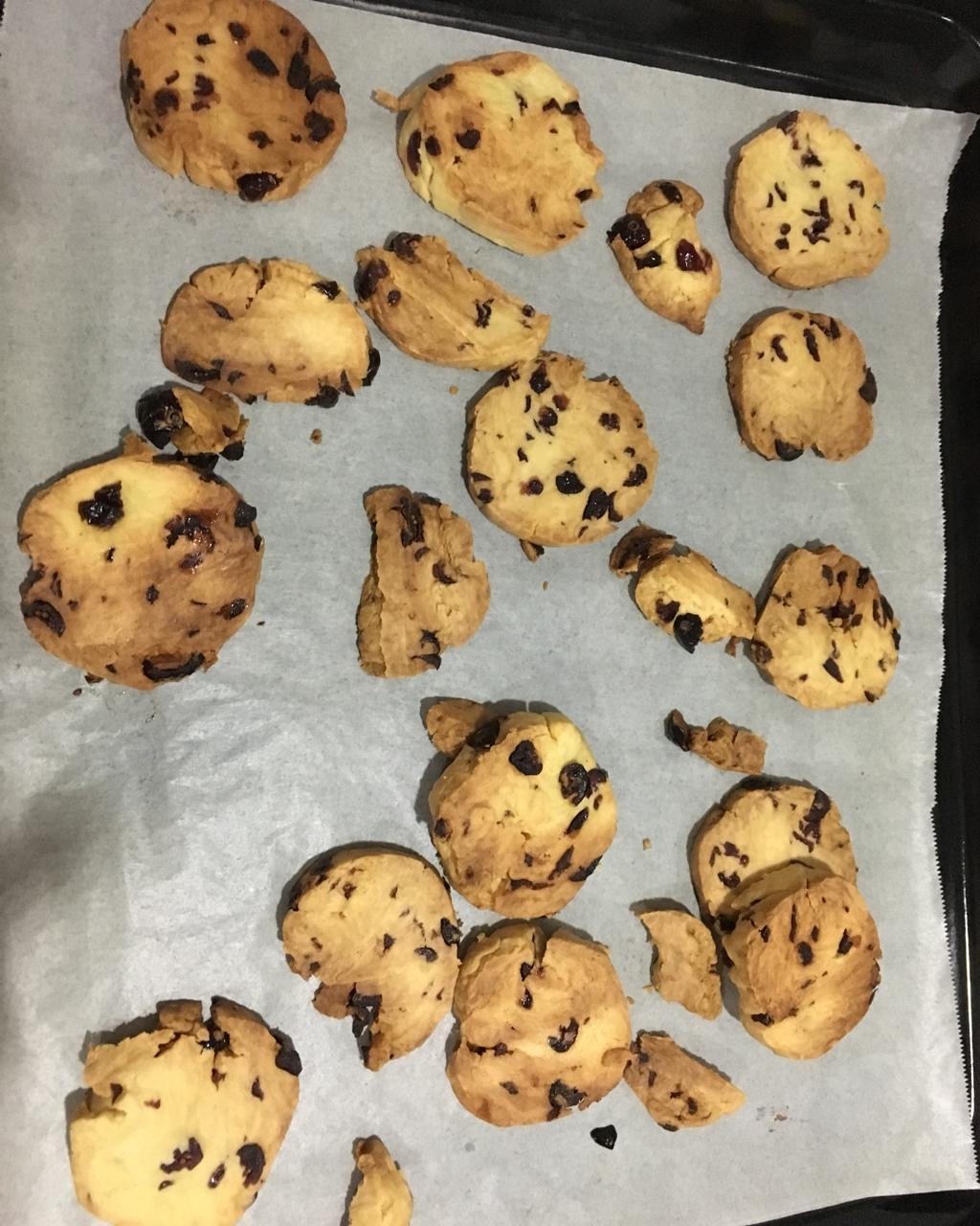 低糖少油版蔓越莓饼干