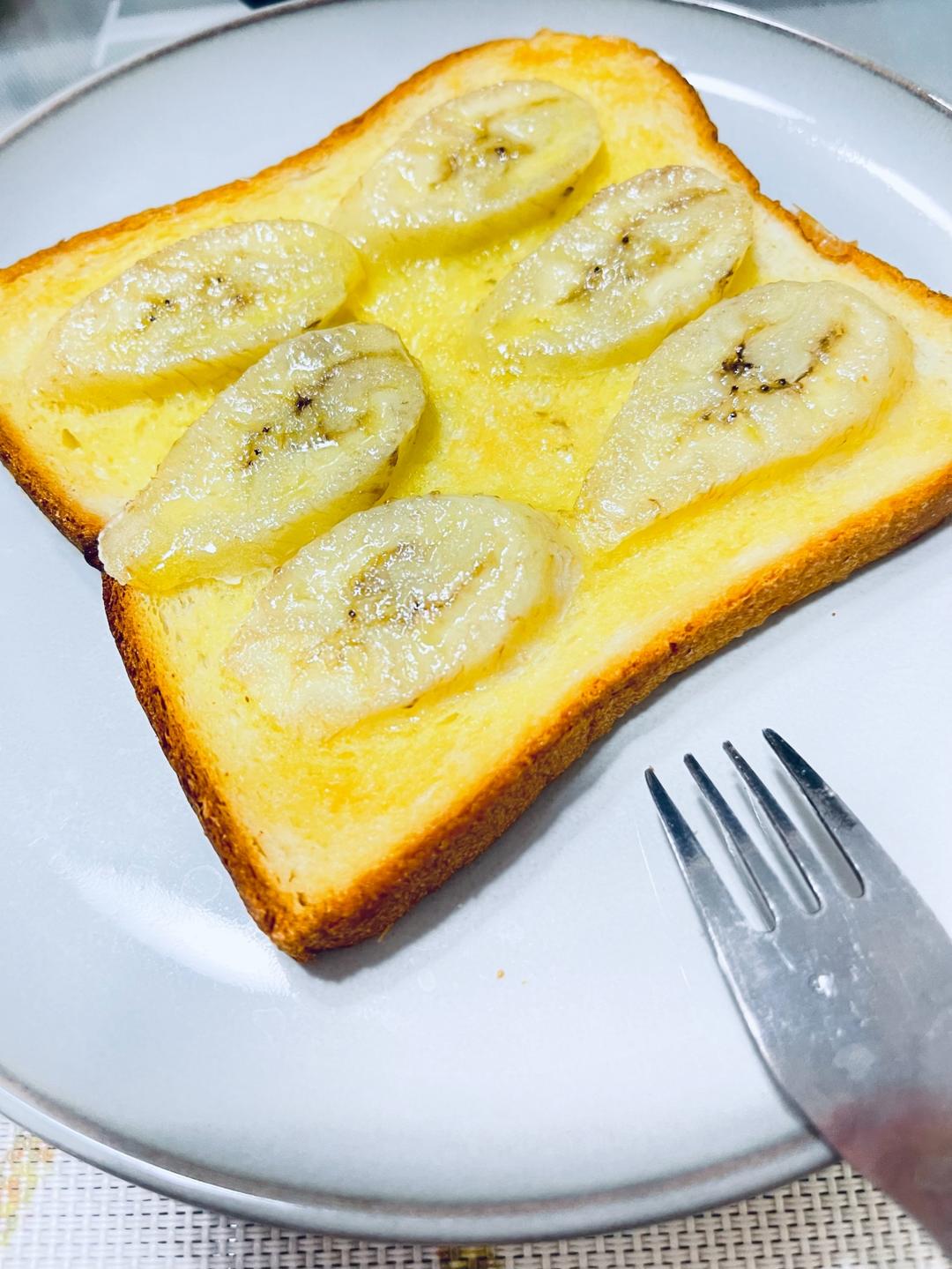 好吃到哭的香蕉烤吐司❗️酥脆香甜❗️零失败❗️