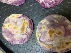 无糖无油超简单的紫薯饼的做法 步骤8