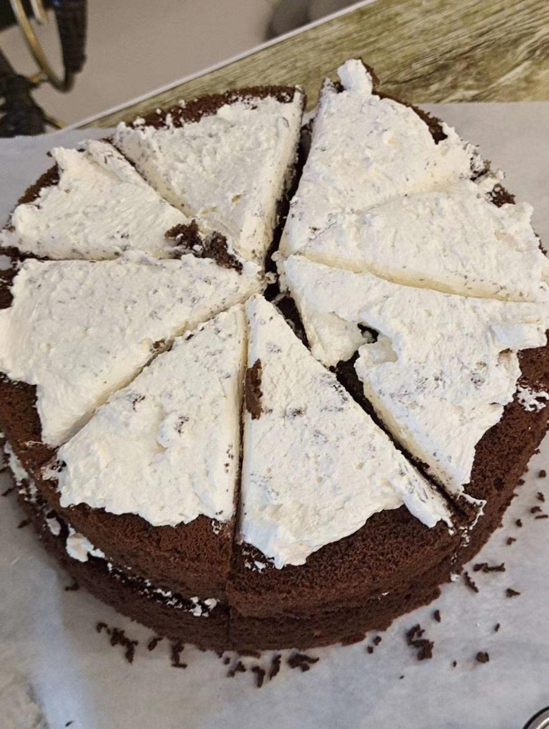 6寸可可戚风（内附8寸5蛋配方）