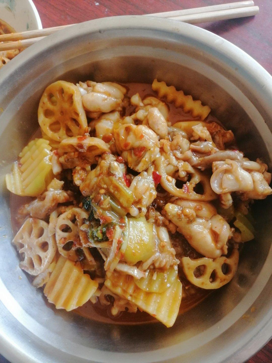干锅牛蛙