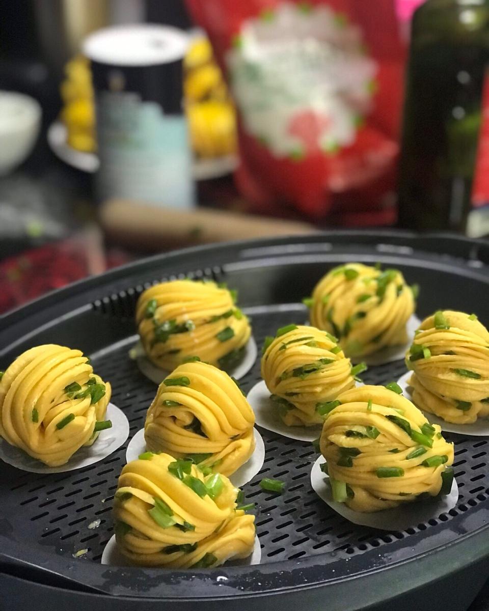 胡萝卜汁花卷馒头