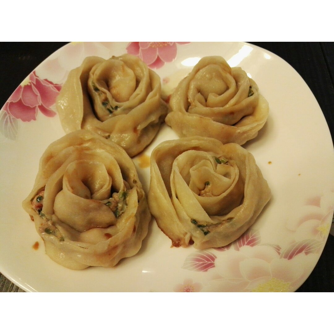 玫瑰花锅贴