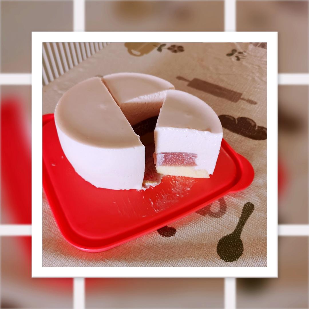 蜜桃芝芝慕斯蛋糕🍑小仙女的免烤箱温柔甜品