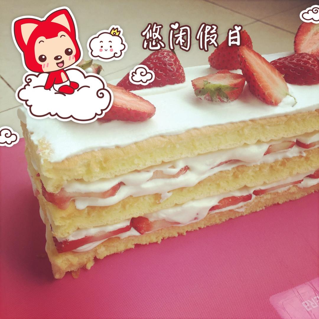 草莓城堡蛋糕