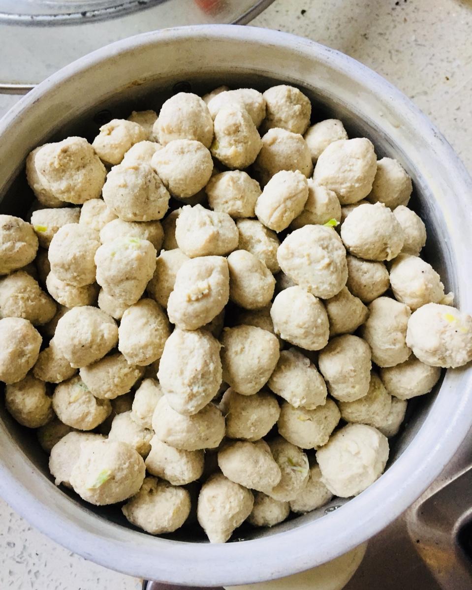 子骞妈做的水汆白丸子