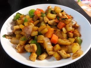 青椒土豆鸡胸肉的做法 步骤4