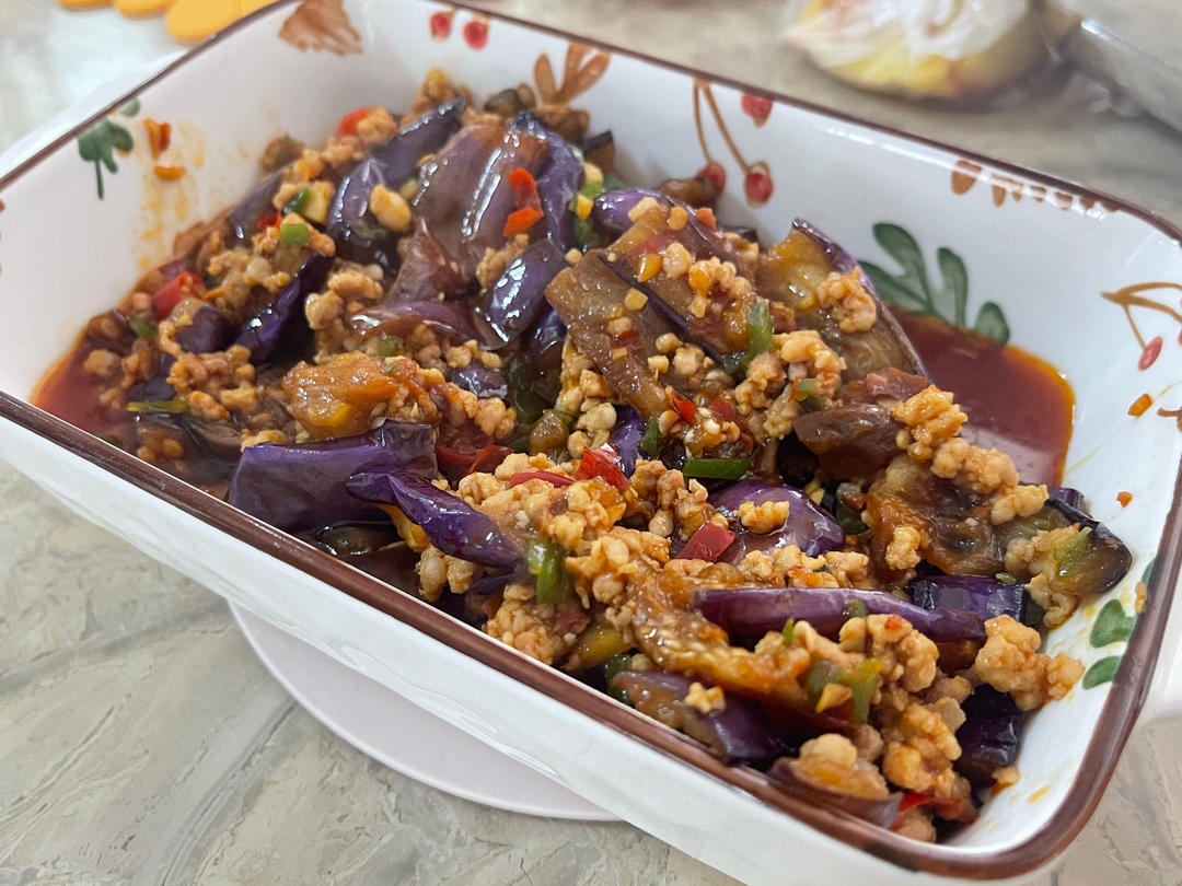 开胃下饭菜！巨简单的家常鱼香茄子煲