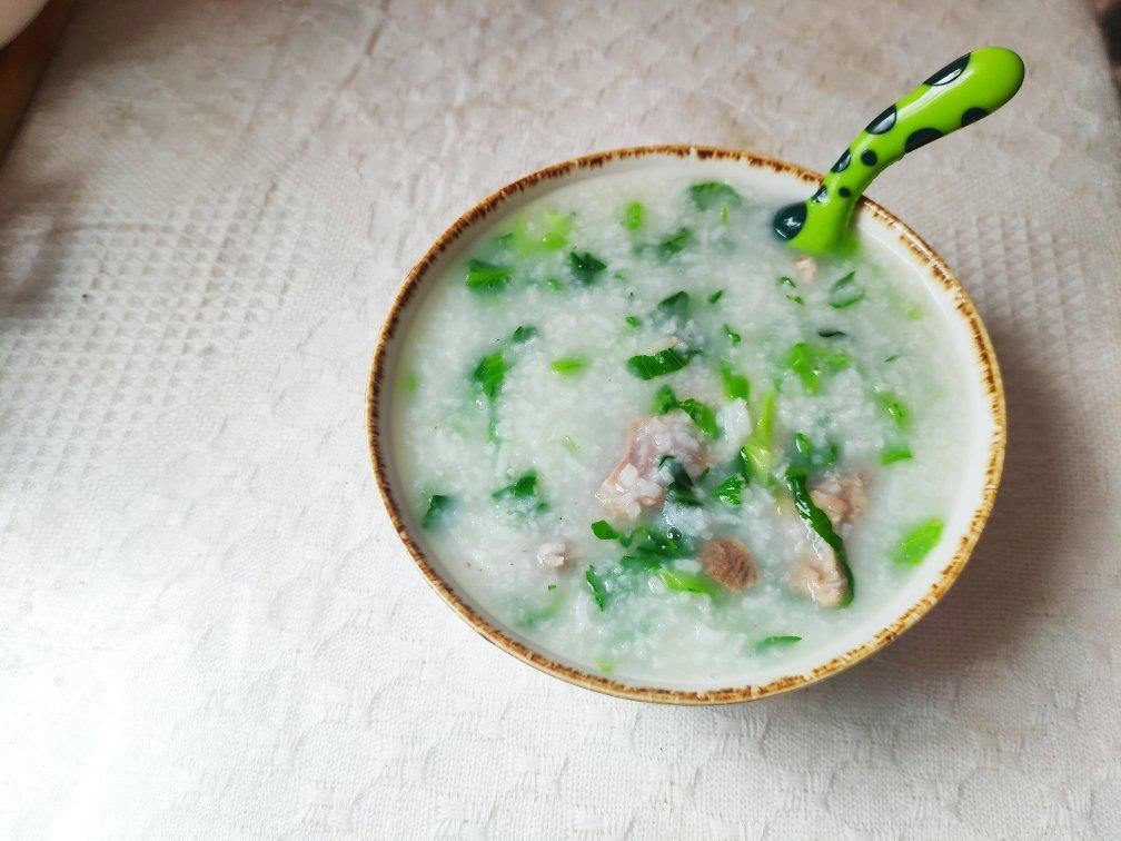 香滑烧骨芥菜粥