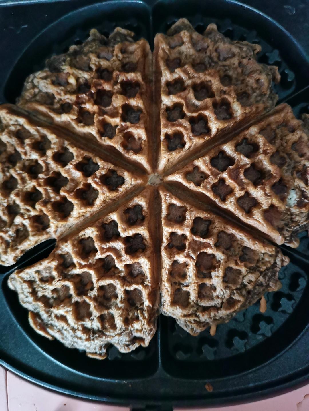 可可糯米华夫饼