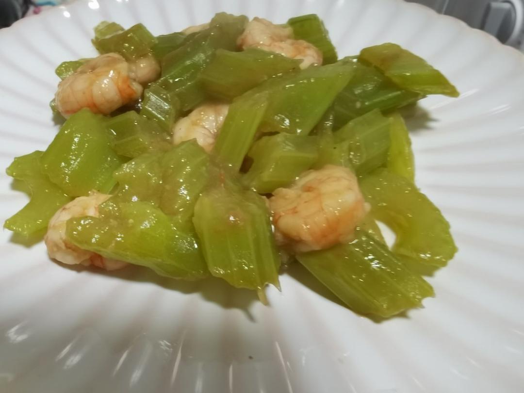 西芹炒虾仁