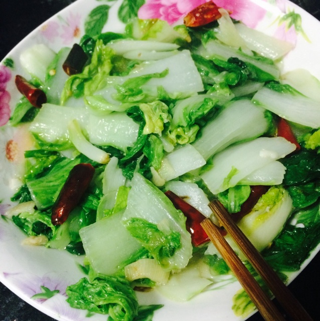 零波做的辣椒炒青菜